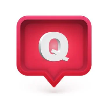 3D character in a speech bubble, vector illustration Stock Illustration