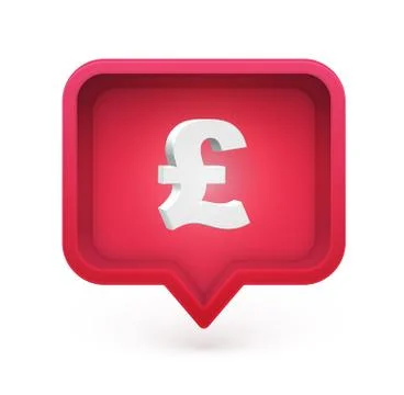 3D character in a speech bubble, vector illustration Stock Illustration
