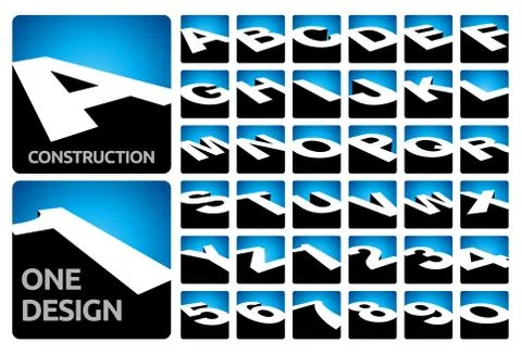 3d character symbol design set Stock Illustration