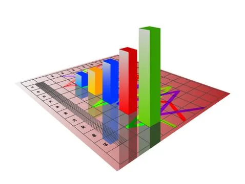 3d chart Stock Illustration
