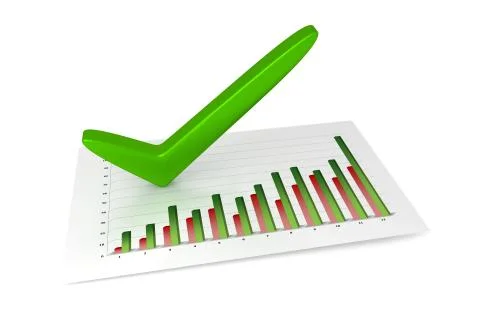 3D Chart - Success Stock Illustration