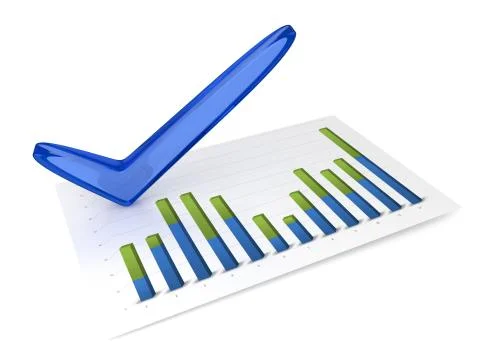 3D Chart - Success Stock Illustration