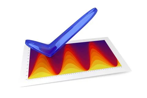 3D Chart - Temperature Stock Illustration