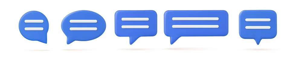 3d Chat bubble Illustrazione stock