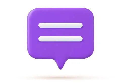 3d Chat bubble Stock Illustration
