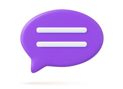 3d Chat bubble Illustrazione stock