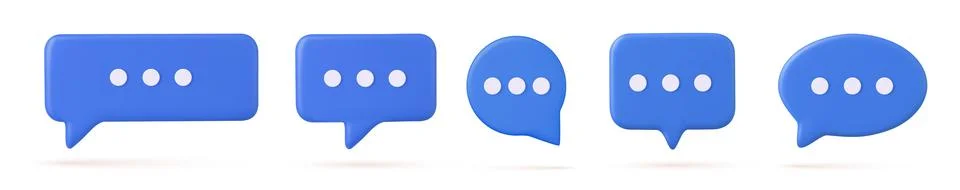 3d Chat bubble Illustrazione stock