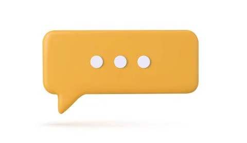 3d Chat bubble Illustrazione stock