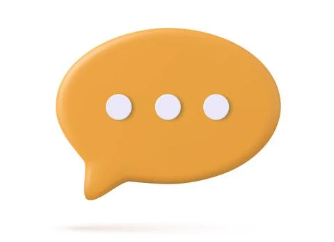 3d Chat bubble Illustrazione stock