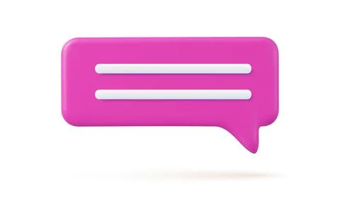 3d Chat bubble Stock-Illustration