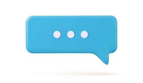 3d Chat bubble Stock Illustration