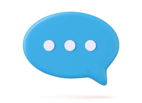 3d Chat bubble Stock Illustration