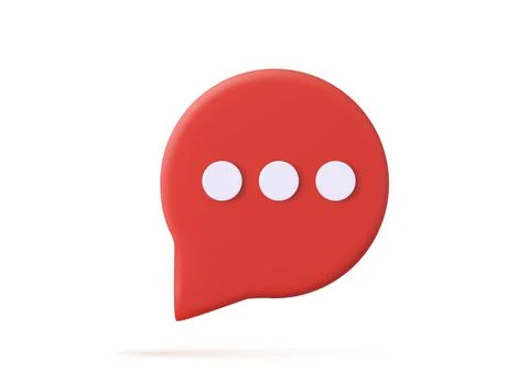 3d Chat bubble Stock-Illustration