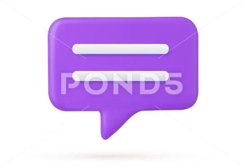 3d Chat bubble Ilustraciones de archivo