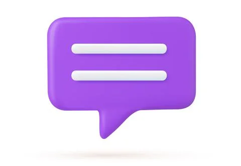3d Chat bubble Stock Illustration