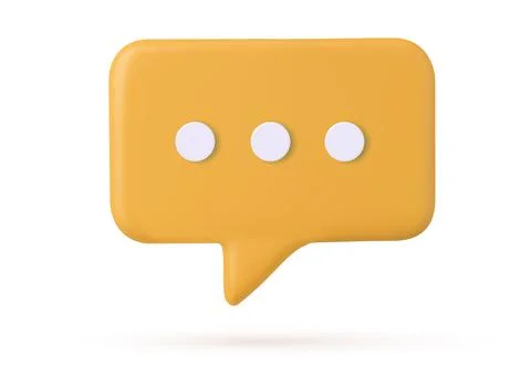 3d Chat bubble Illustrazione stock