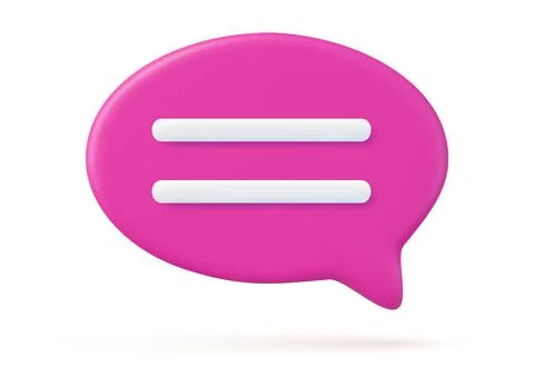 3d Chat bubble Illustrazione stock