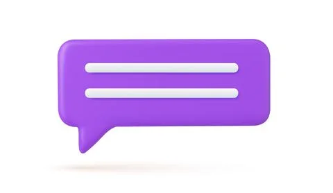 3d Chat bubble 스톡 일러스트