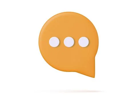 3d Chat bubble Illustrazione stock