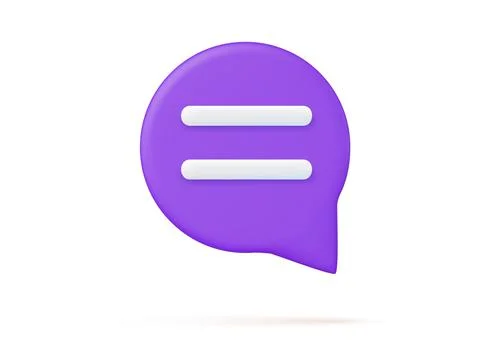 3d Chat bubble Illustrazione stock