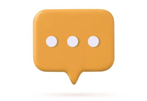 3d Chat bubble Stock Illustration
