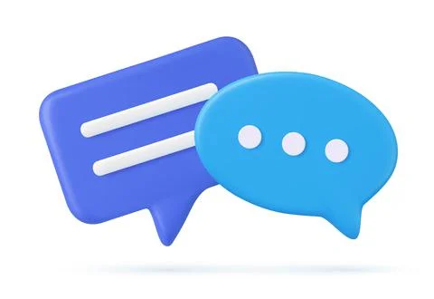 3d Chat bubble 스톡 일러스트