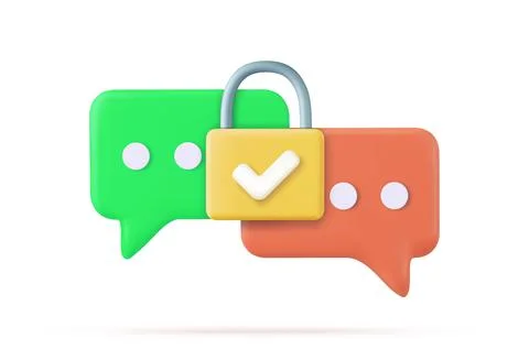 3d Chat bubble Stock Illustration