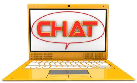 3d chat Stock Illustration
