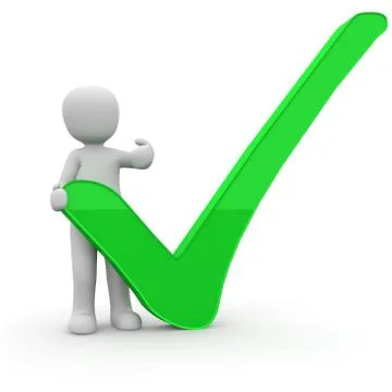 3d check 3 Stock Illustration