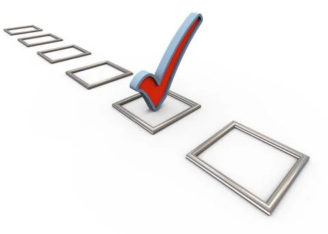 3d check list Stock Illustration