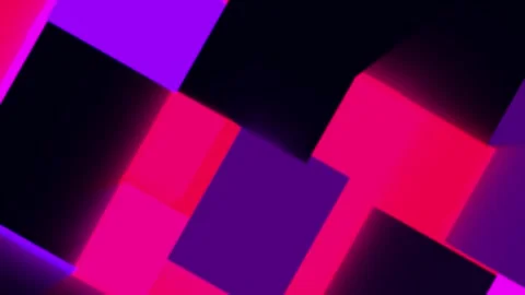 3D checkered block animated background glowing with attractive colors Stock Footage 308277082