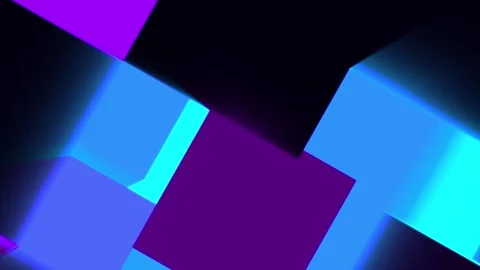 3D checkered block animated background glowing with attractive colors Stock Footage 308277162