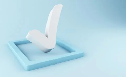 3d Checklist 스톡 일러스트