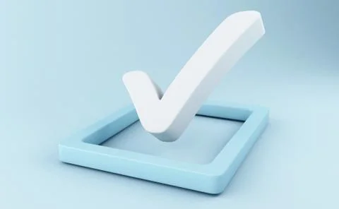 3d Checklist 스톡 일러스트