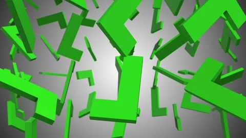 3D Checkmark Sign Falling. Tick Mark Sign 3D. 4K Stock Footage 276174590