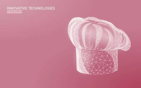 3D chef kitchen molecular gastronomy concept. One line continuous lineart Illustrazione stock