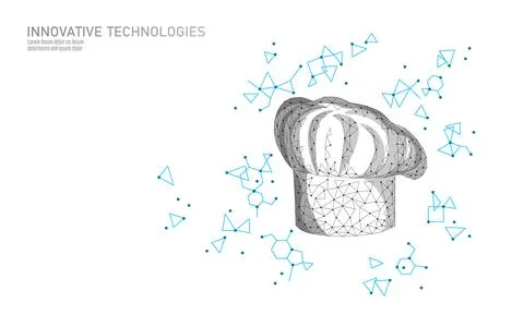 3D chef kitchen molecular gastronomy concept. One line continuous lineart Stock Illustration