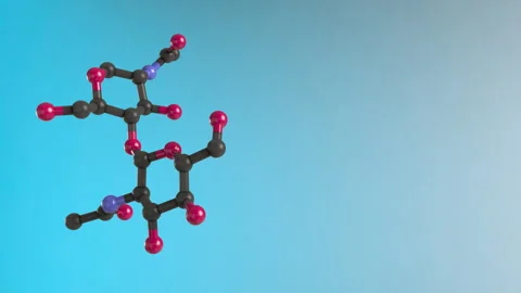3D Chemistry structure formula, elements. Stock Footage 291054704