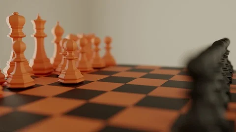 3D chess on the Board Vídeo Stock 122151014
