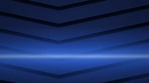 3D chevron blue panels horizontal light flare seamless loop background Stock Footage 347142202