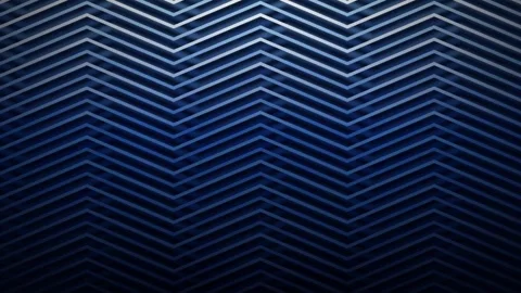 3D chevron zigzag blue pattern seamless loop motion background Stock Footage 348050152