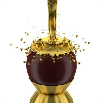3d chocolate ball. Stock Illustration