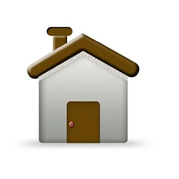 3d chocolate house 库存插图