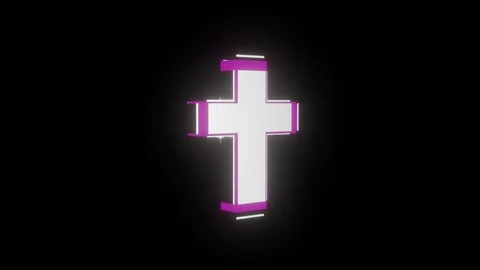 3D Christian cross Stock Footage 105343218