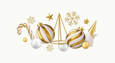 3d Christmas background Stock-Illustration