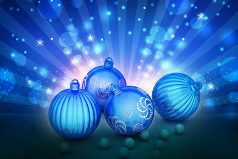 3D christmas bauble Illustrazione stock