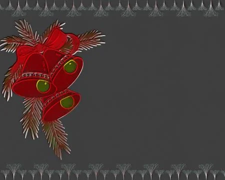 3d christmas card Stock Illustration