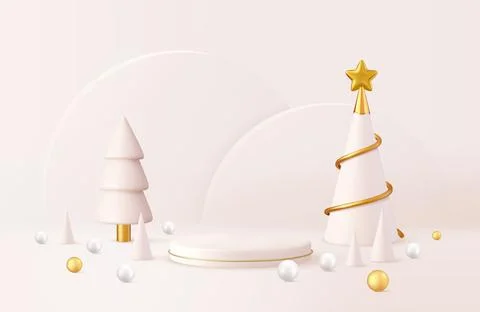3d christmas design, Illustrazione stock