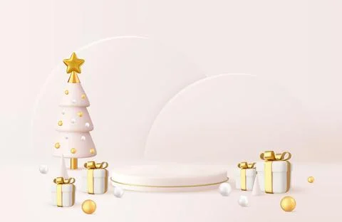 3d christmas design, Illustrazione stock