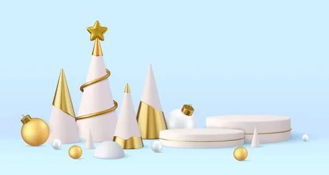 3d christmas design, Illustrazione stock